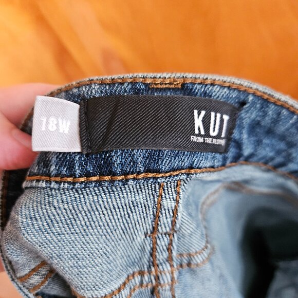 NWT Kut from the Kloth Catherine Boyfriend Jean Dark Wash Denim 18W - Picture 7 of 9